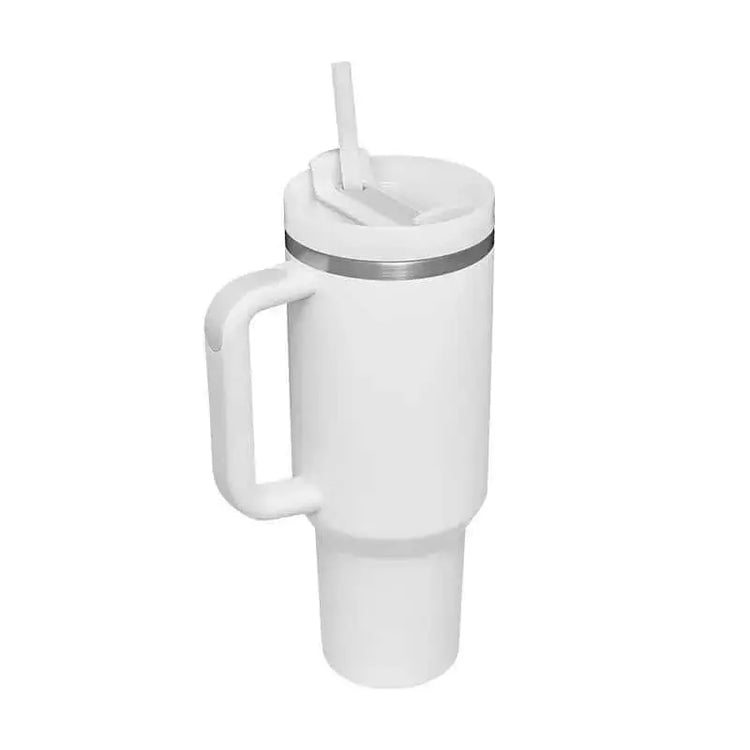 LUXEHAEVEN 40 Oz Tumbler With Handle Straw Insulated, Stainless Steel Spill Proof Vacuum Coffee Cup Tumbler With Lid Tapered Mug Gifts For Valentine Lover Suitable For Car Gym Office Travel LuxeHaeven