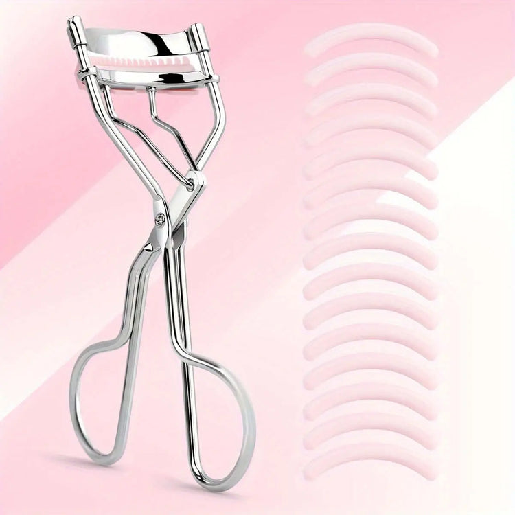 LUXEHAEVEN Eyelash Curler & 15 Pads - Perfect Curling Tool
