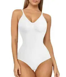 LUXEHAEVEN Strap-style One-piece Shapewear With Front-button Closure, Womens LuxeHaeven