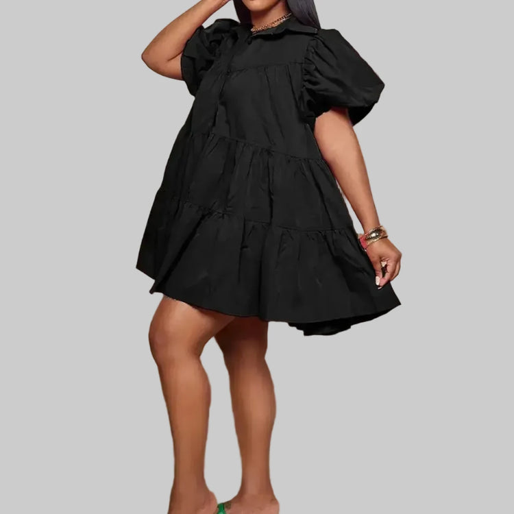 2025 Plus Size Womens Clothing Cute Dress for Women Dress Shirt Solid Dress Plus Size Set S-3XL