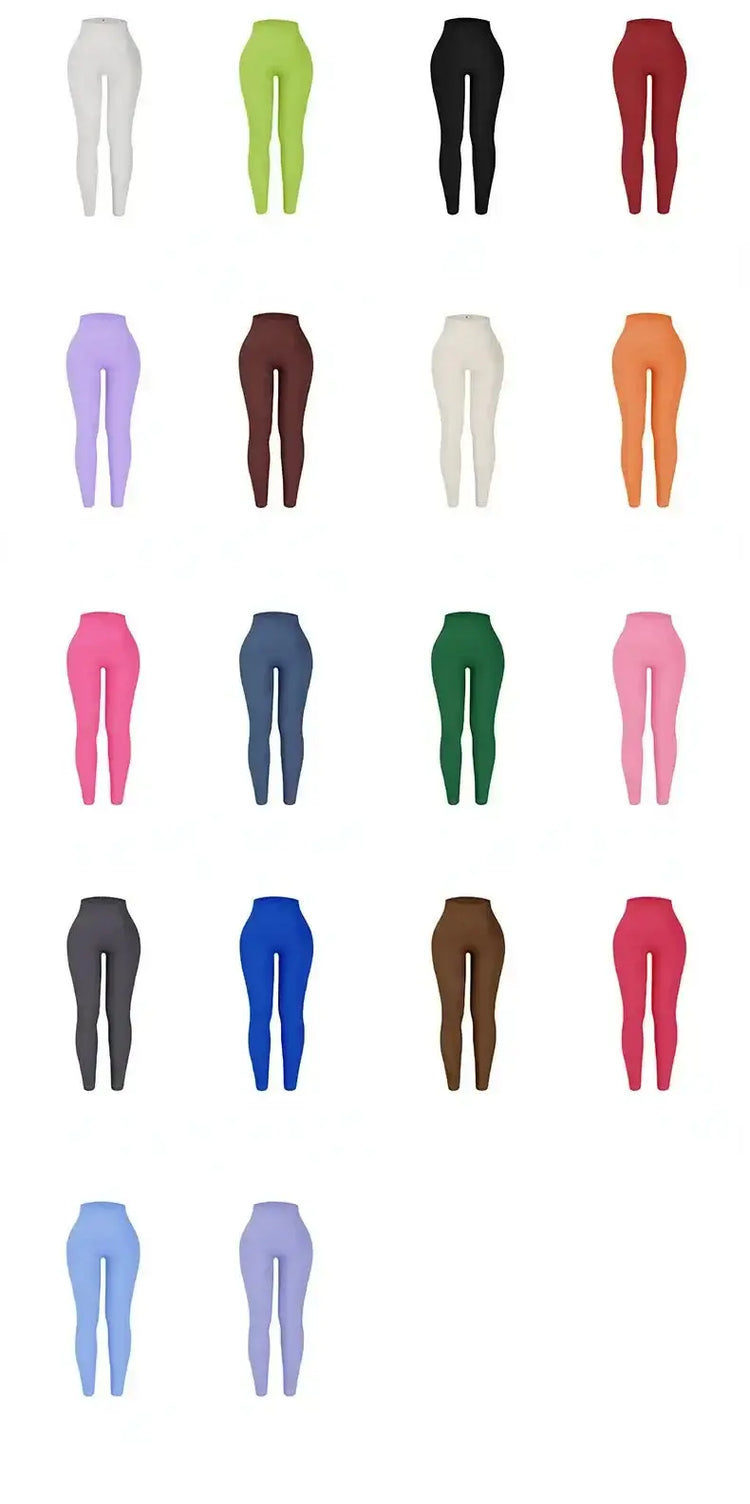 LUXEHAEVEN Seamless Knit Yoga Leggings