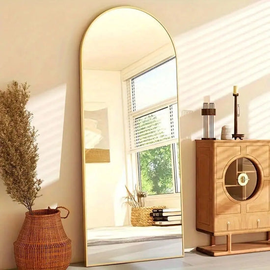 LUXEHAEVEN Full Length Arched/Rect Mirror with Stand