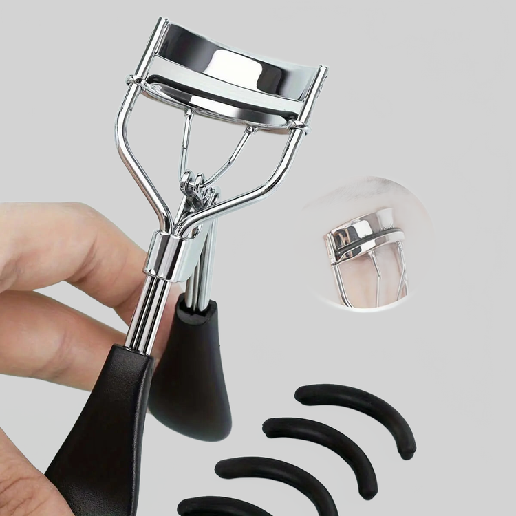 LUXEHAEVEN EyELash Curler & 15 Pads - Perfect Curling Tool