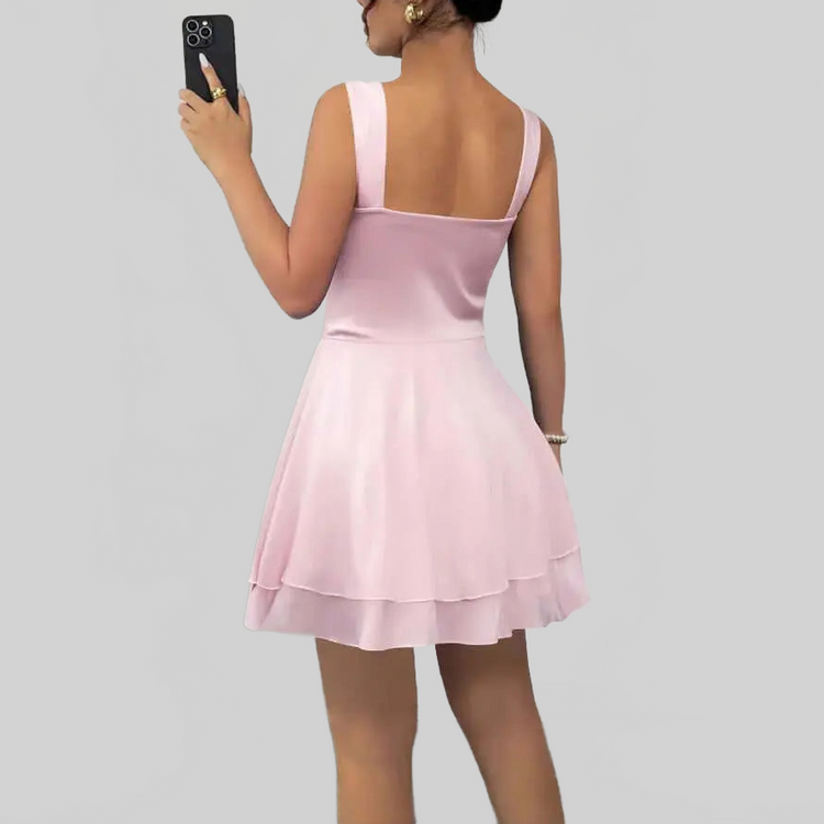 LUXEHAEVEN Fashionable Casual SleevELess Strap Womens Dress