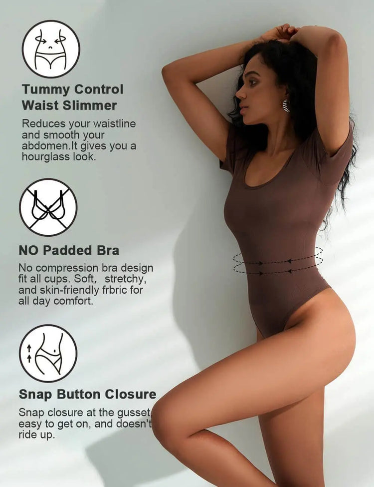 LUXEHAEVEN Square-neck Corset - Seamless Fit & Style LuxeHaeven