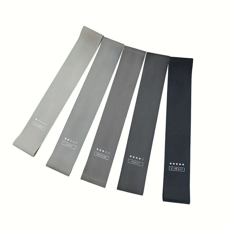 LUXEHAEVEN 5pcs Purple Resistance Bands for Fitness Training