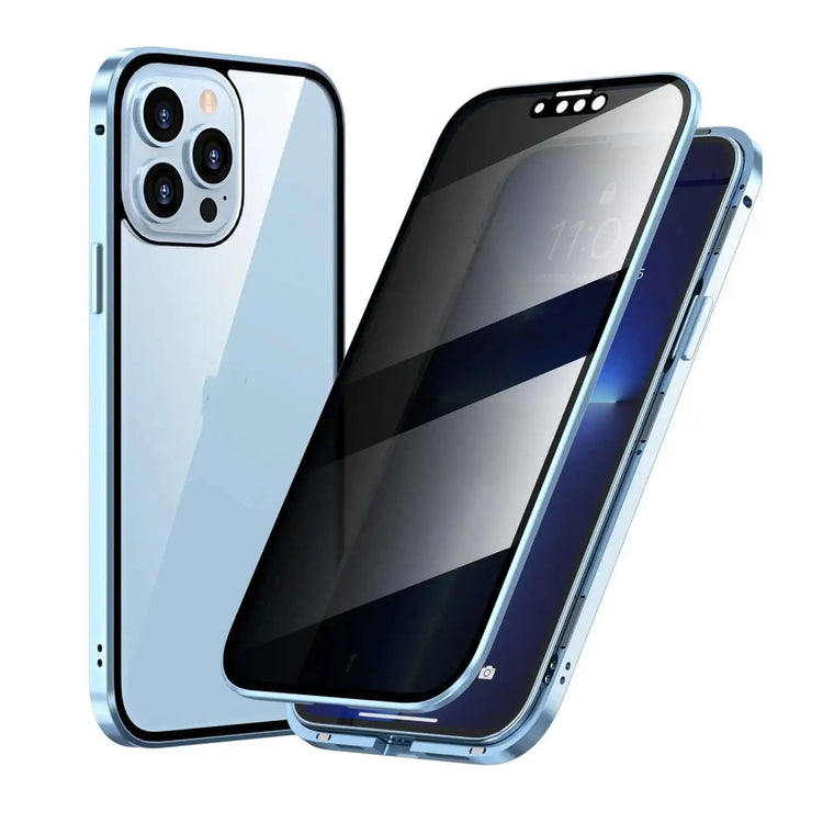 LUXEHAEVEN Privacy-proof Magneto Phone Case Double Sided Metal Frame LuxeHaeven