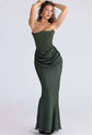 LUXEHAEVEN Slim Tube Top Long Dress Sexy Fashion Bandeau Backless Party Evening Dresses For Women Clothing LuxeHaeven