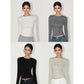 LUXEHAEVEN Slimming Figure-hugging Solid-color Base Top For Women LuxeHaeven