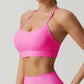 LUXEHAEVEN Womens Solid-Colored Versatile Thin-Strap Shock-Absorbing Quick-Drying Yoga Tank Top LuxeHaeven