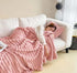 LUXEHAEVEN Soft Wind Bubble Velvet Blanket Warm Solid Rabbit Fur Blankets Double-sided Thickening Cover Throw Warm Fur Blanket LuxeHaeven