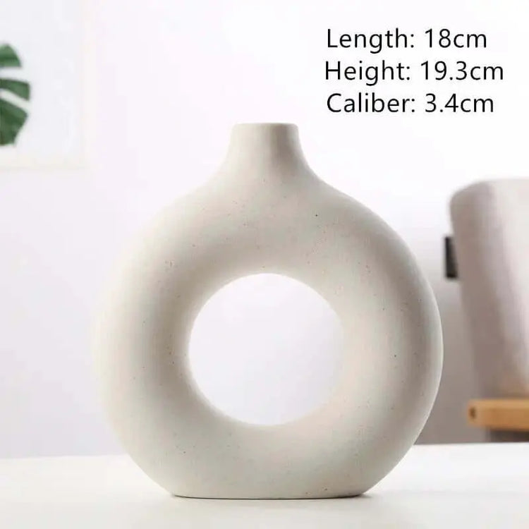 LUXEHAEVEN Biscuit Vase Frosted Particle Flower Arranging Device LuxeHaeven