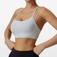 LUXEHAEVEN Womens Solid-Colored Versatile Thin-Strap Shock-Absorbing Quick-Drying Yoga Tank Top LuxeHaeven