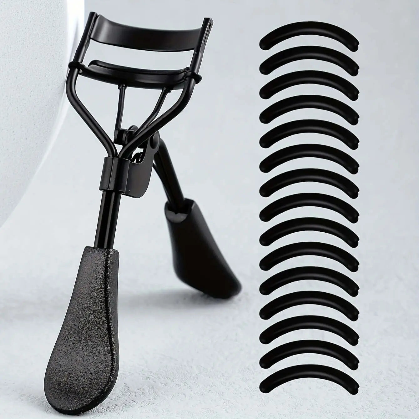 LUXEHAEVEN Eyelash Curler & 15 Pads - Perfect Curling Tool