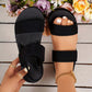 Casual Lightweight Solid Color Sandals - Women&