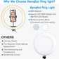 LUXEHAEVEN Compatible with Apple, Video Light, Dimmable Light, Selfie Led Ring Light, Usb Ring Light, With Tripod Frame Light LuxeHaeven