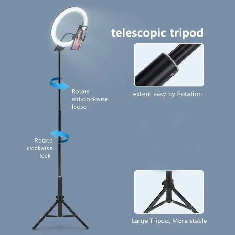 LUXEHAEVEN Compatible with Apple, Video Light, Dimmable Light, Selfie Led Ring Light, Usb Ring Light, With Tripod Frame Light LuxeHaeven