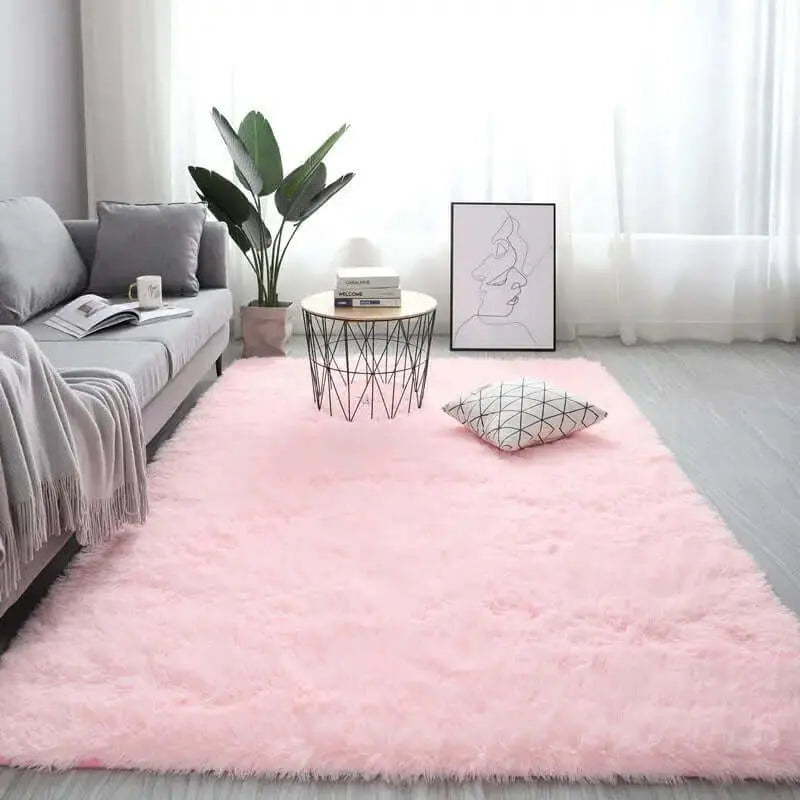 LUXEHAEVEN Fluffy Carpet Rugs For Bedroom living Room Rectangle Large Size Plush Anti-slip Soft Carpet LuxeHaeven