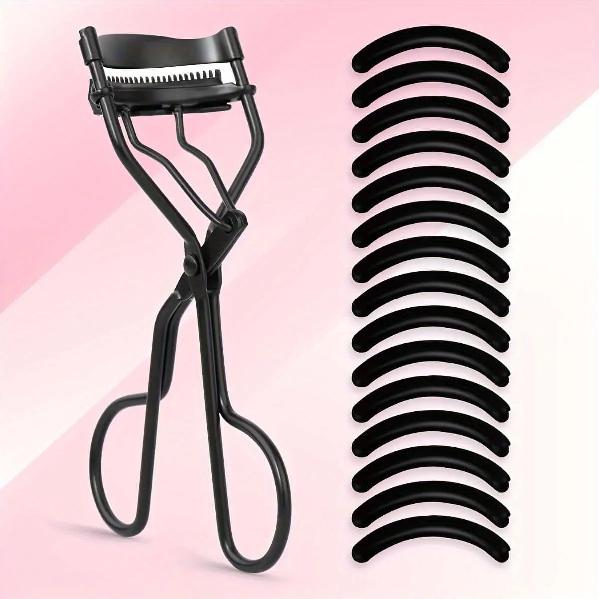 LUXEHAEVEN Eyelash Curler & 15 Pads - Perfect Curling Tool