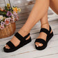 Casual Lightweight Solid Color Sandals - Women&