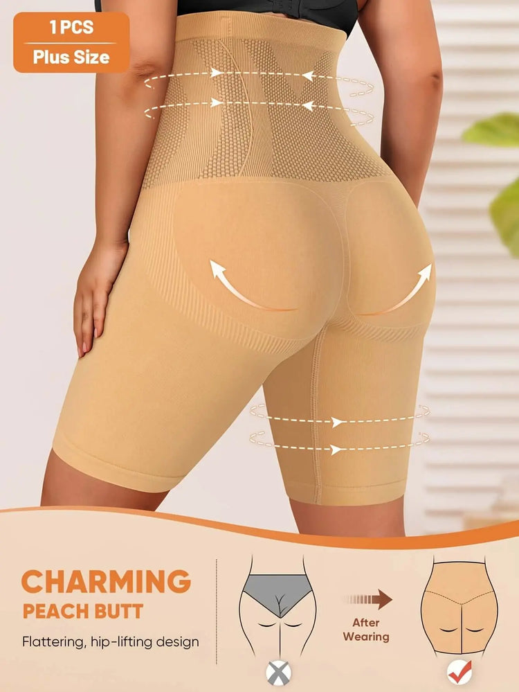 LUXEHAEVEN Plus Size High-Waisted Tummy Control Panties