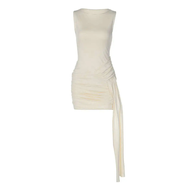 LUXEHAEVEN Vest-style Short Patchwork Ribbon Dress LuxeHaeven