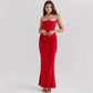 LUXEHAEVEN Slim Tube Top Long Dress Sexy Fashion Bandeau Backless Party Evening Dresses For Women Clothing LuxeHaeven