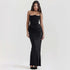 LUXEHAEVEN Slim Tube Top Long Dress Sexy Fashion Bandeau Backless Party Evening Dresses For Women Clothing LuxeHaeven