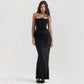 LUXEHAEVEN Slim Tube Top Long Dress Sexy Fashion Bandeau Backless Party Evening Dresses For Women Clothing LuxeHaeven