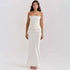 LUXEHAEVEN Slim Tube Top Long Dress Sexy Fashion Bandeau Backless Party Evening Dresses For Women Clothing LuxeHaeven