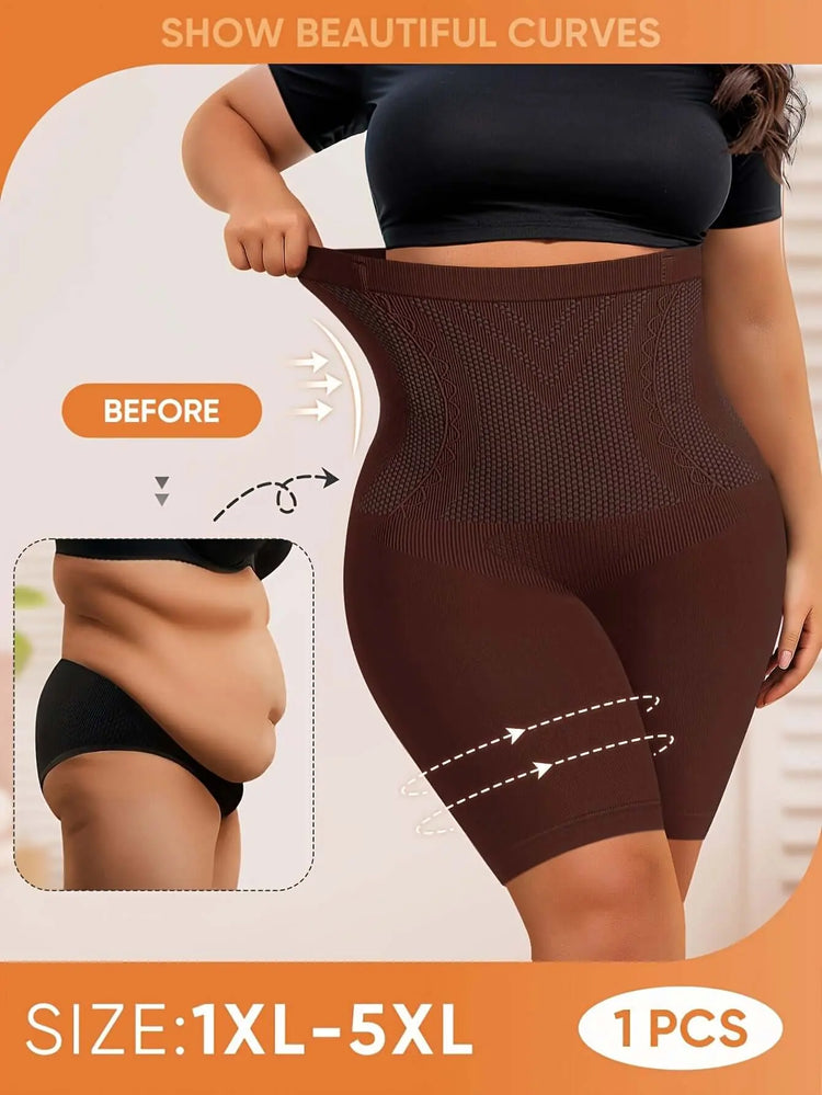 LUXEHAEVEN Plus Size High-Waisted Tummy Control Panties