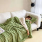 LUXEHAEVEN Soft Wind Bubble Velvet Blanket Warm Solid Rabbit Fur Blankets Double-sided Thickening Cover Throw Warm Fur Blanket LuxeHaeven