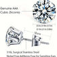 LUXEHAEVEN Sparkling Titanium Steel Earrings