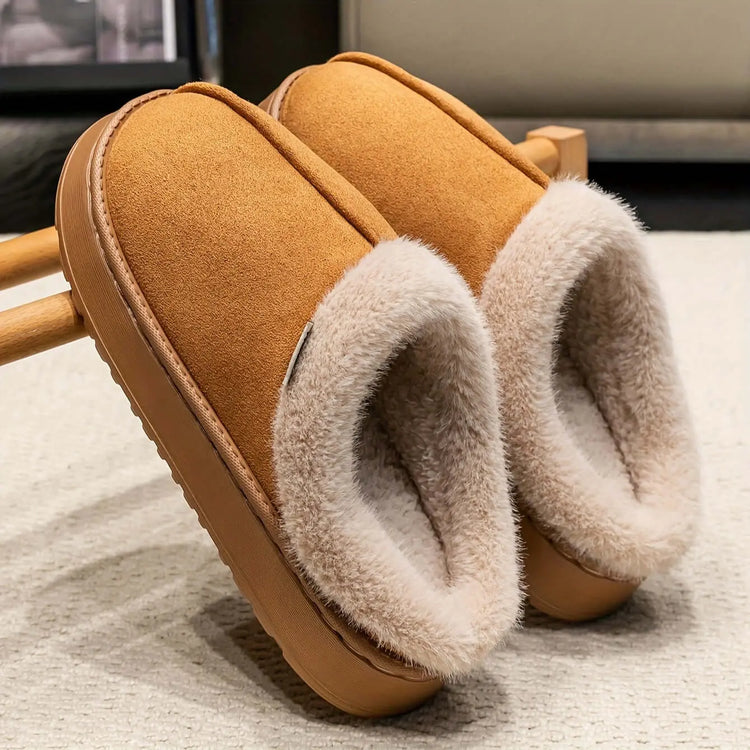 LUXEHAEVEN Cozy Plush Winter Slippers - Non-Slip & Stylish