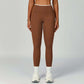 LUXEHAEVEN Nude-Feel Yoga Pants High-Waist Contrasting Color Quick-Dry Trousers LuxeHaeven