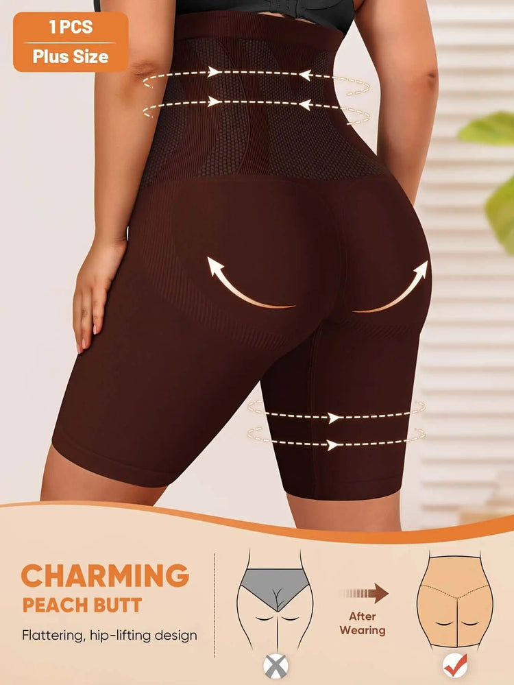 LUXEHAEVEN Plus Size High-Waisted Tummy Control Panties