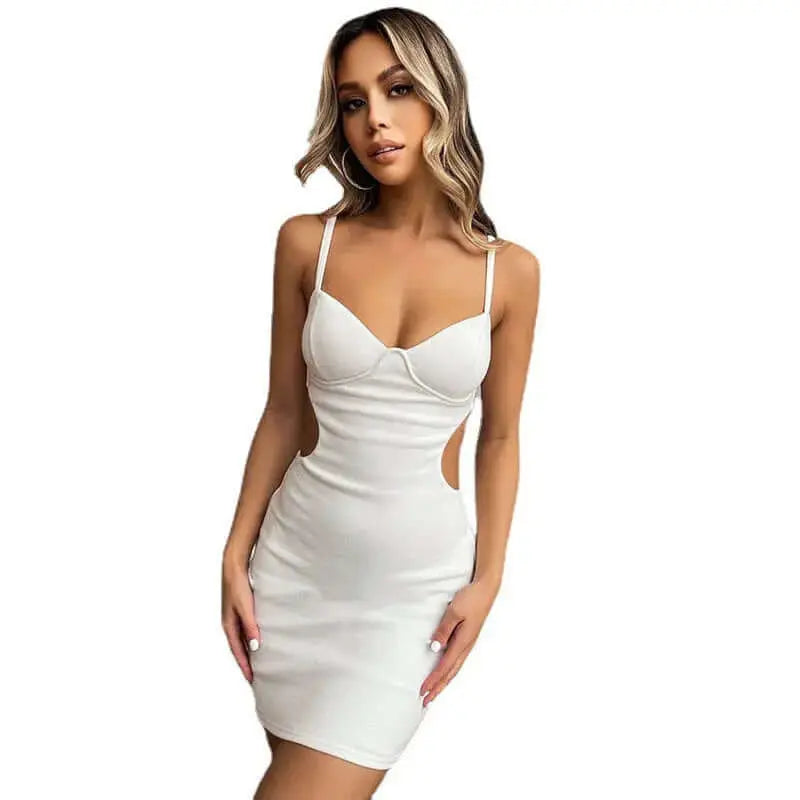 LUXEHAEVEN Midriff-baring Bust-flattering Slip Dress Chic And Sassy
