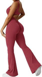 LUXEHAEVEN Women Sleeveless Flare Jumpsuits Fitness Yoga Long Pants LuxeHaeven