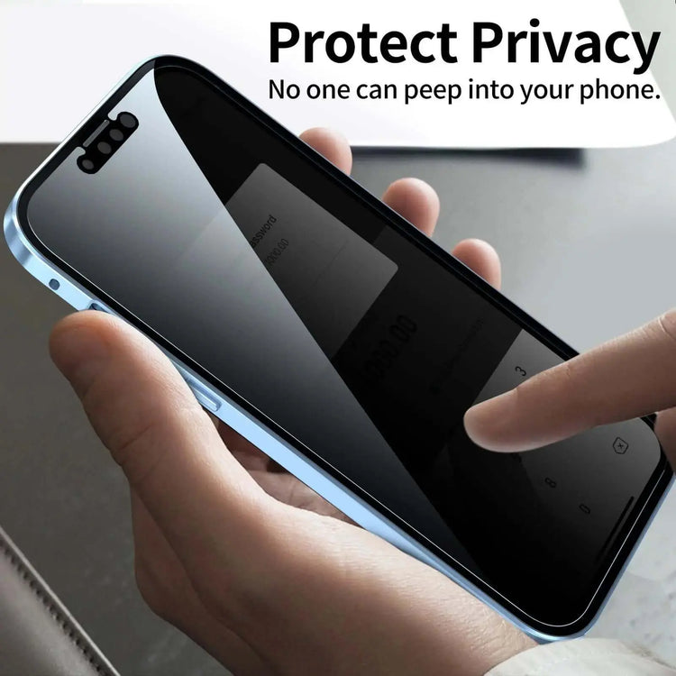 LUXEHAEVEN Privacy-proof Magneto Phone Case Double Sided Metal Frame LuxeHaeven