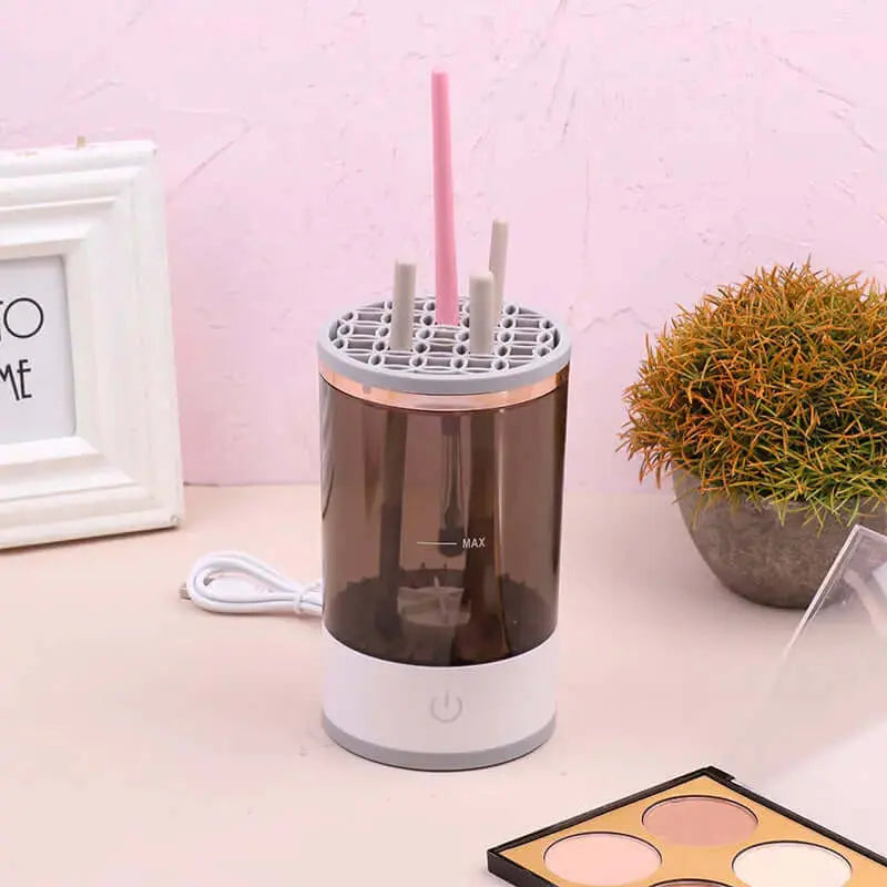 LUXEHAEVEN Women Eye Shadow Brush Cleaning Tool Portable Electric Makeup Brush Cleaner Machine With USB Charging Automatic Cosmetic Brush LuxeHaeven
