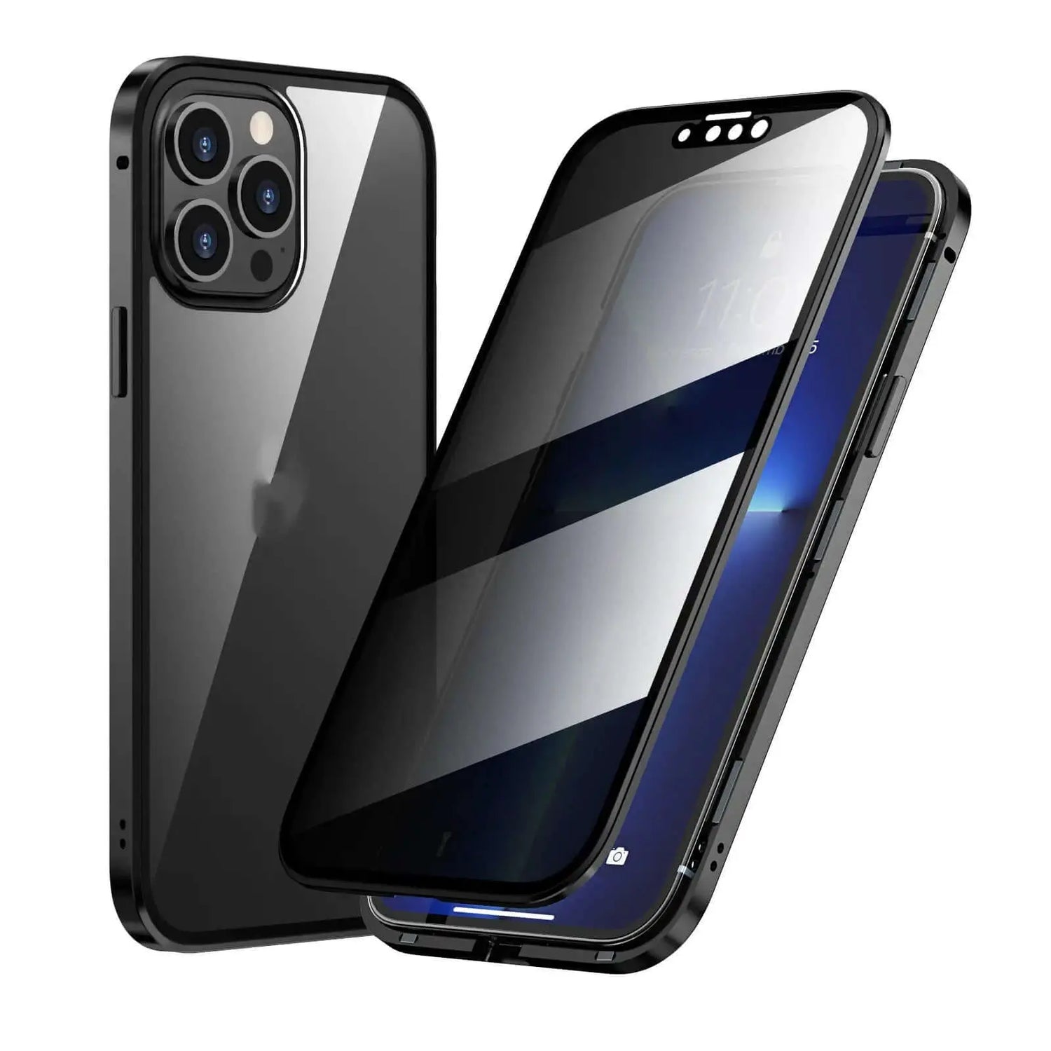 LUXEHAEVEN Privacy-proof Magneto Phone Case Double Sided Metal Frame LuxeHaeven