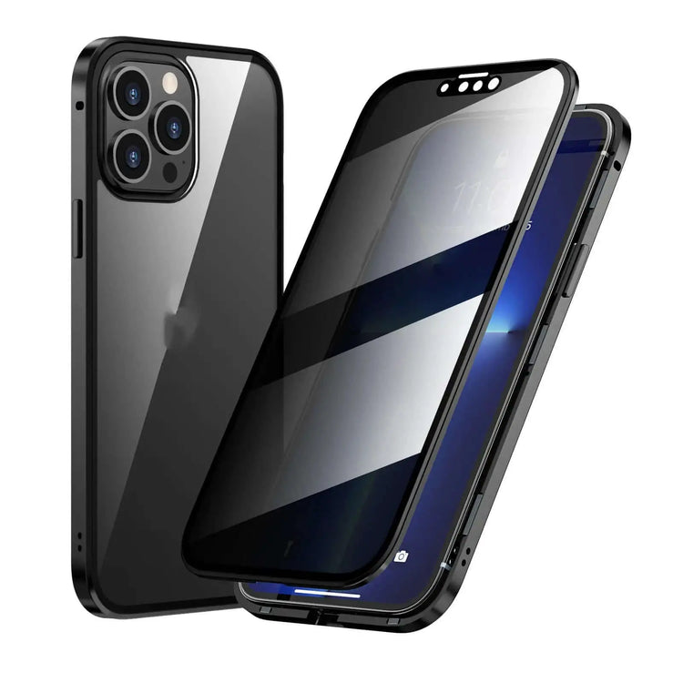 LUXEHAEVEN Privacy-proof Magneto Phone Case Double Sided Metal Frame LuxeHaeven