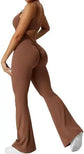 LUXEHAEVEN Women Sleeveless Flare Jumpsuits Fitness Yoga Long Pants LuxeHaeven