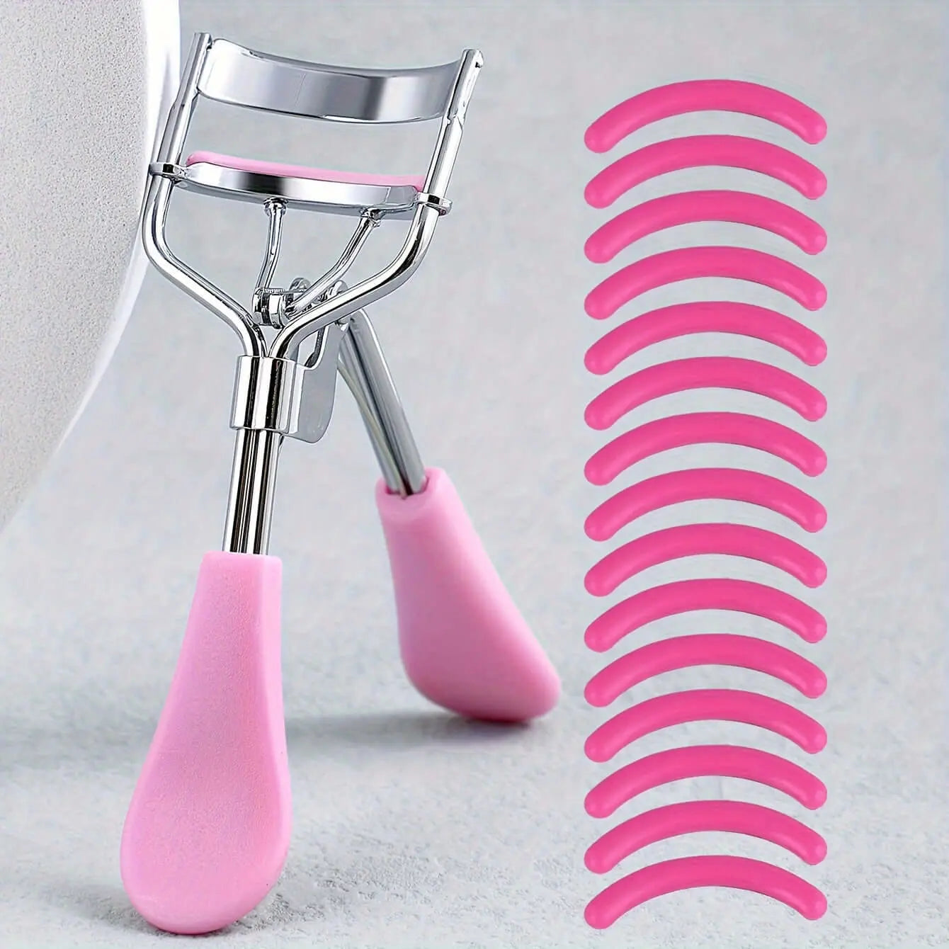 LUXEHAEVEN Eyelash Curler & 15 Pads - Perfect Curling Tool