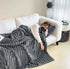 LUXEHAEVEN Soft Wind Bubble Velvet Blanket Warm Solid Rabbit Fur Blankets Double-sided Thickening Cover Throw Warm Fur Blanket LuxeHaeven