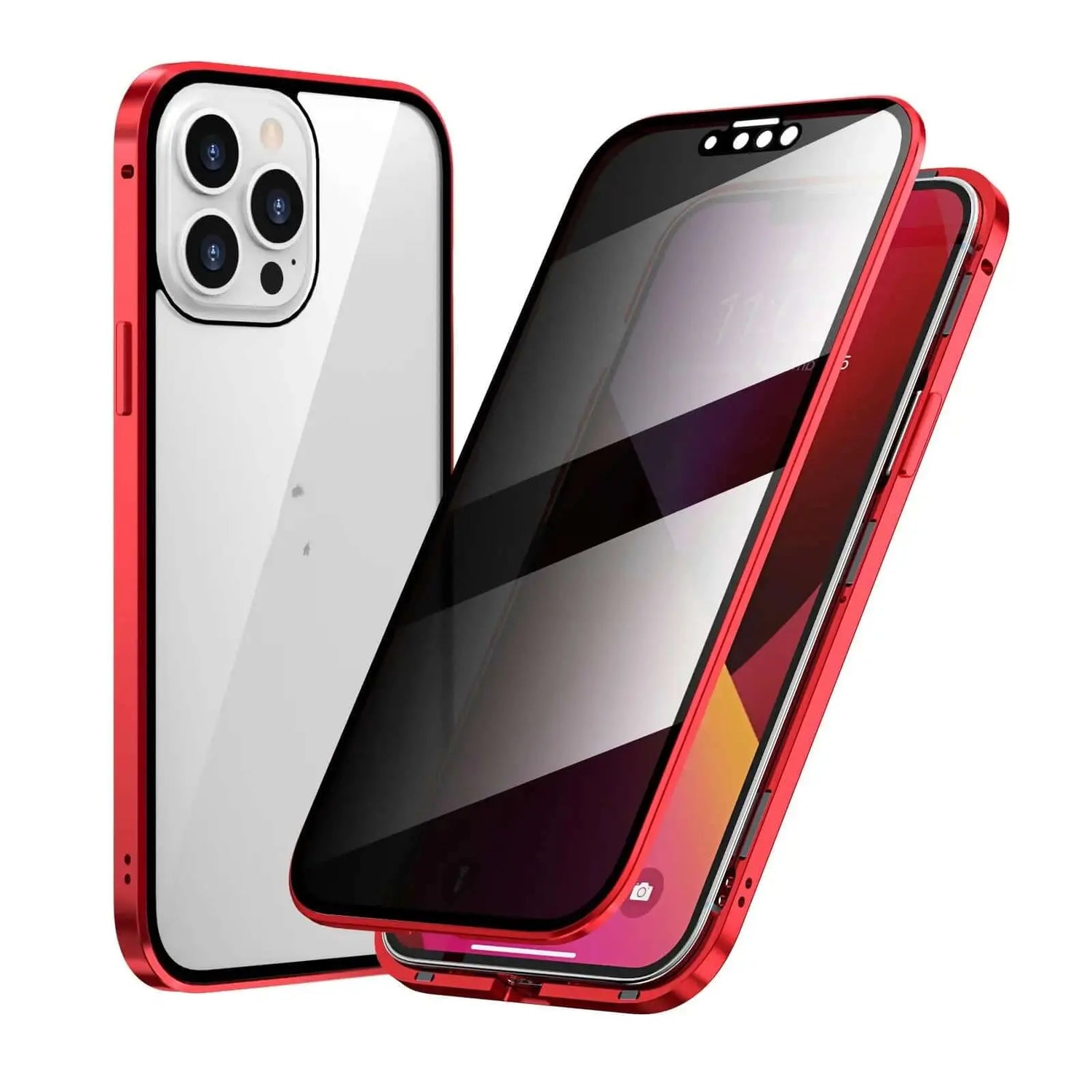 LUXEHAEVEN Privacy-proof Magneto Phone Case Double Sided Metal Frame LuxeHaeven