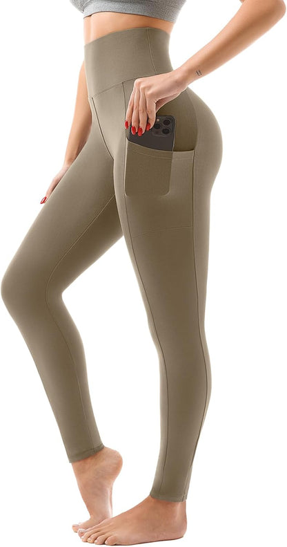 LUXEHAEVEN Women High Waisted Leggings with Pockets