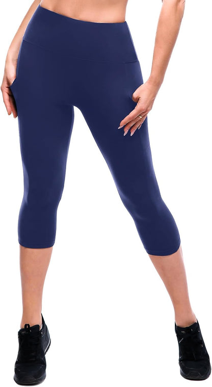 LUXEHAEVEN Women High Waisted Leggings with Pockets