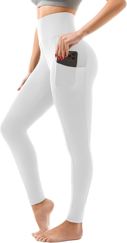 LUXEHAEVEN Women High Waisted Leggings with Pockets