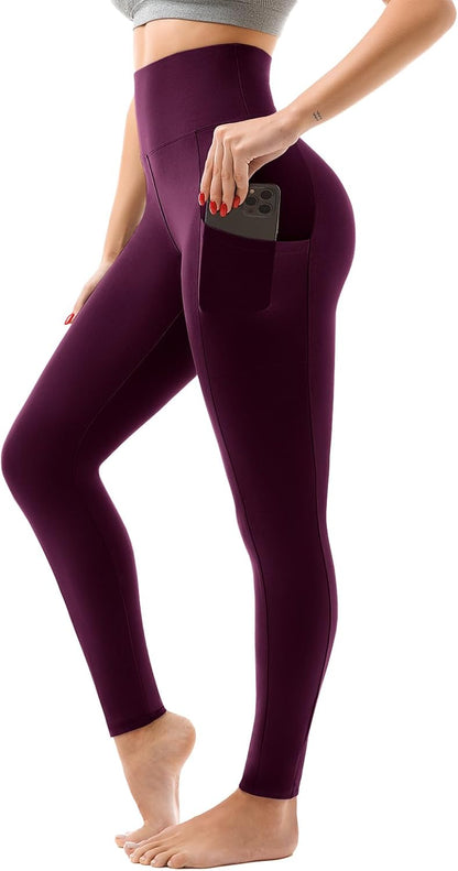 LUXEHAEVEN Women High Waisted Leggings with Pockets